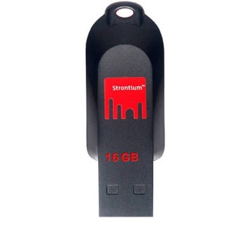 Strontium Pollex 16GB USB Pen Drive (Black/Red)